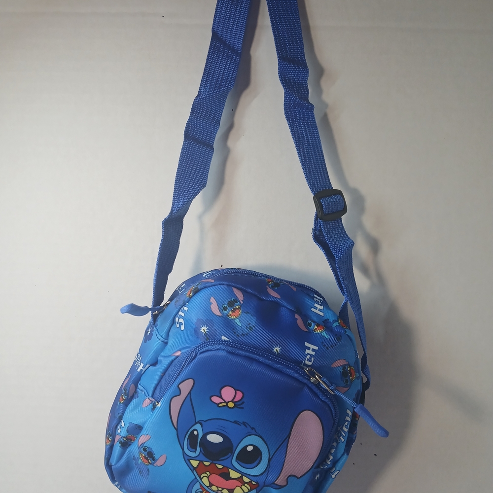 Blue Stitch Crossbody Bag